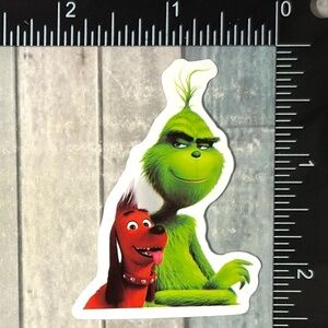 🌀10/$10🌀 Mean One Grinch Christmas Reusable Waterproof Vinyl Sticker
